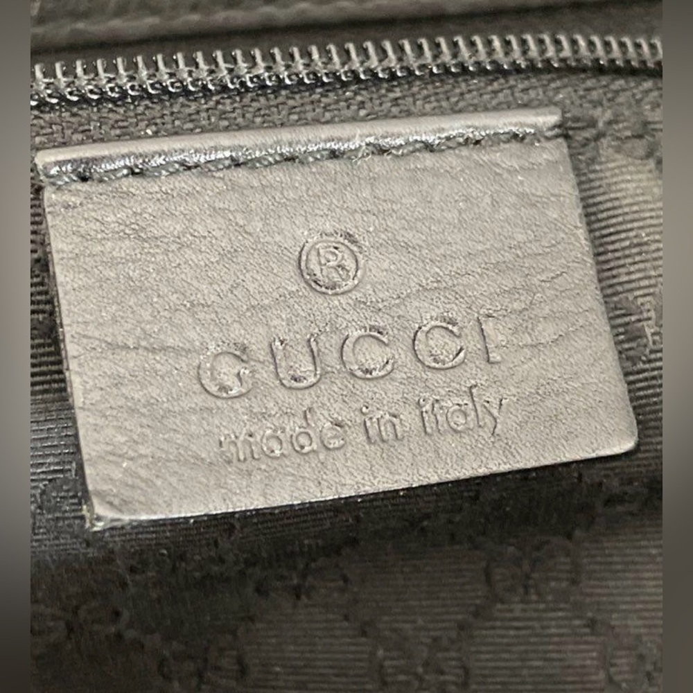 Gucci 90656 Sherry Line Black Canvas
Shoulder Bag - Picture 5 of 7